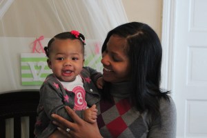 Baby Quinn and Tanya H. Franklin