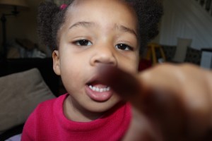 Quinn Ready for Her Close-up